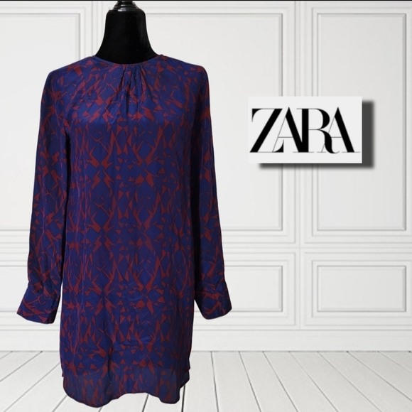 Zara Dresses Zara Crew Neck Long Sleeve Dress Poshmark